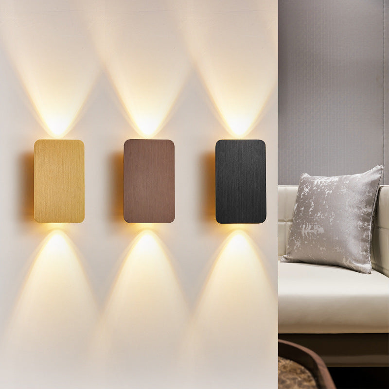 Applique Murale LED Rectangulaire d'Intérieur - Design Métal Moderne
