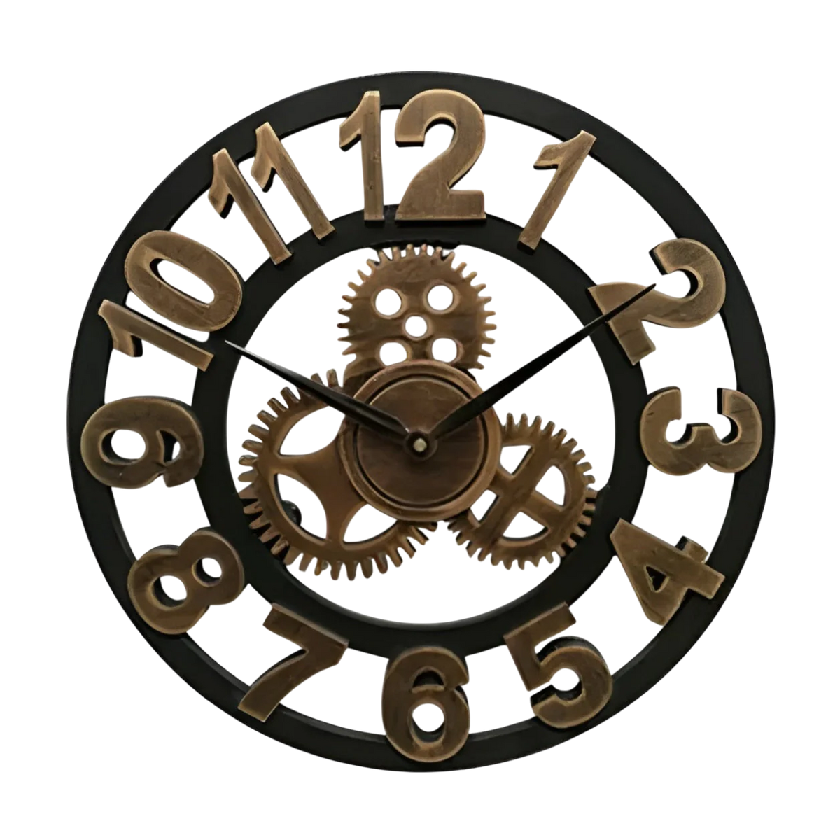 Horloge Murale Industrielle Design Engrenage