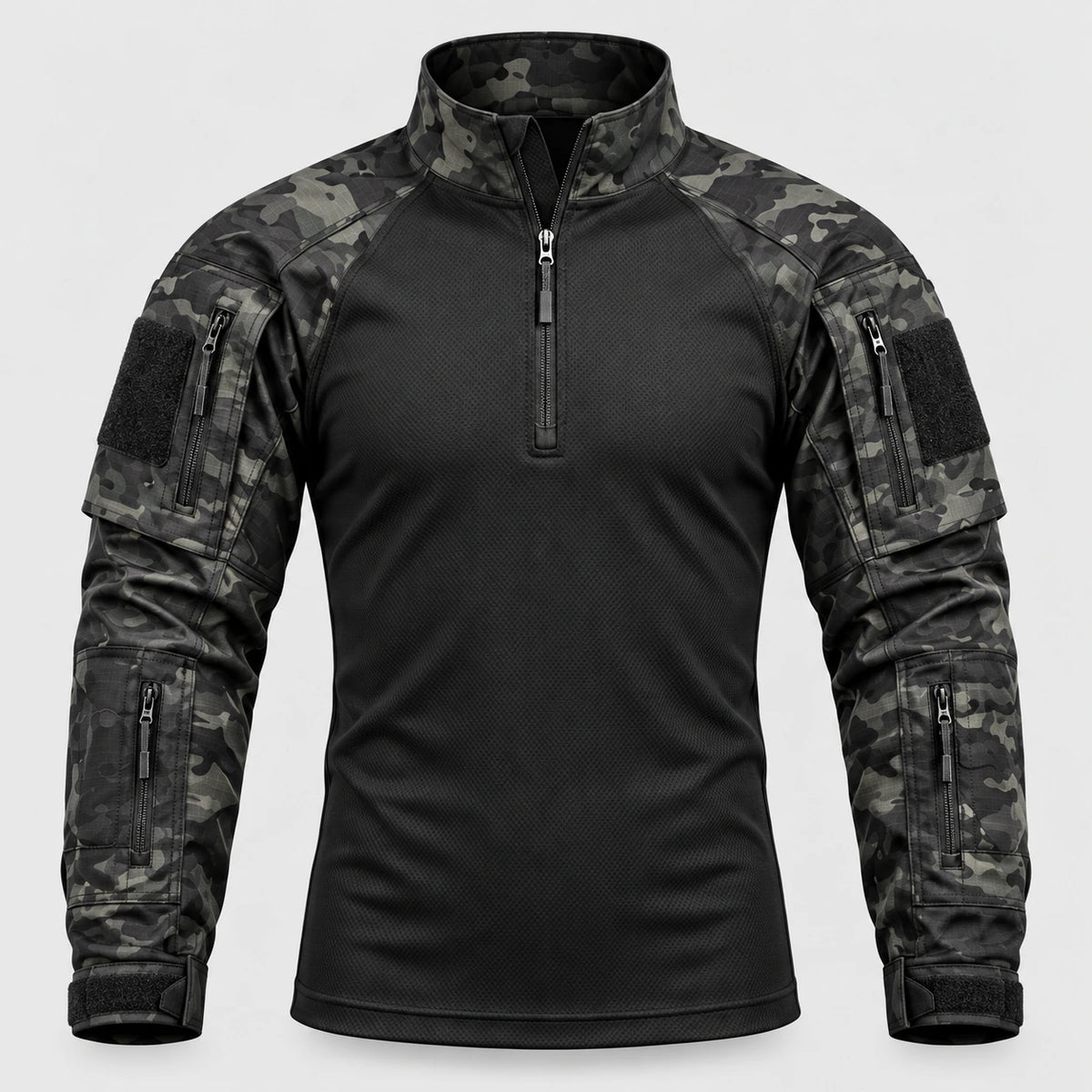 Ensemble Outdoor Homme - Manches Longues avec Pantalon Cargo Style Militaire