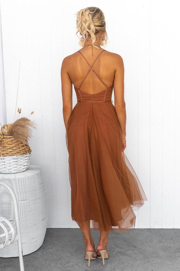 Elegantes langes Damenkleid aus Chiffon - Ideal für Abend, Ball,