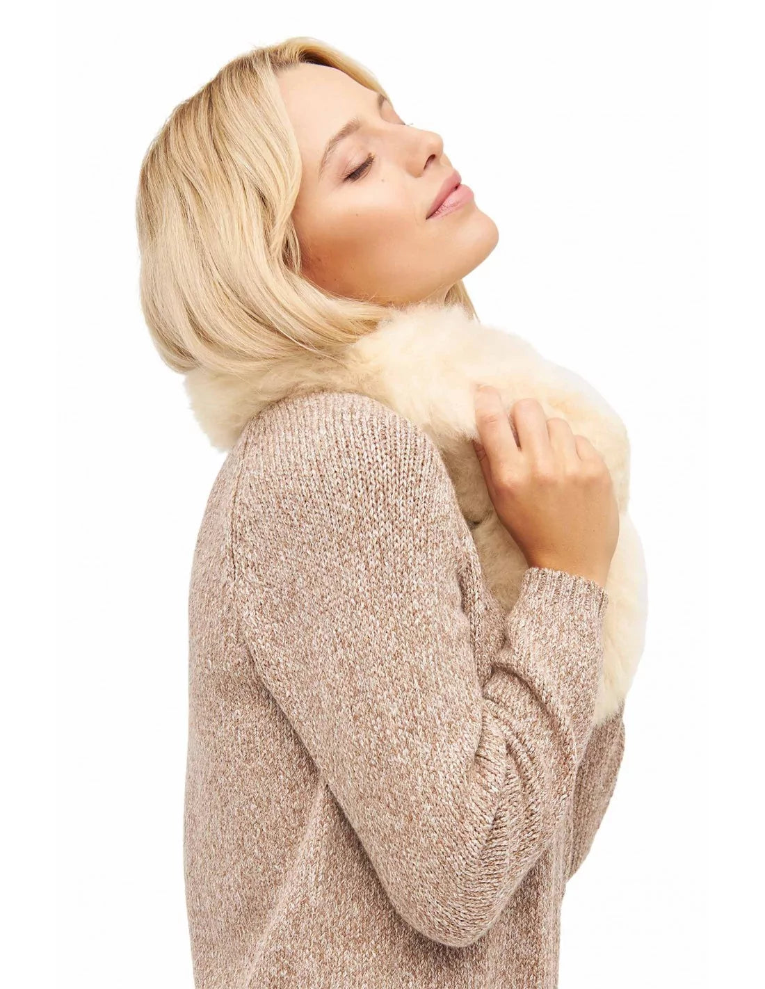 Écharpe d'Hiver Douce Premium - Mélange Style Alpaga