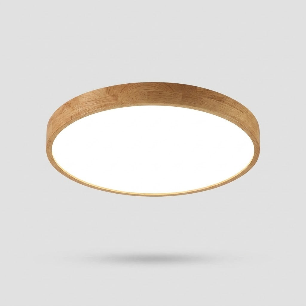 Plafonnier Encastré - Bois Massif Nordique LED