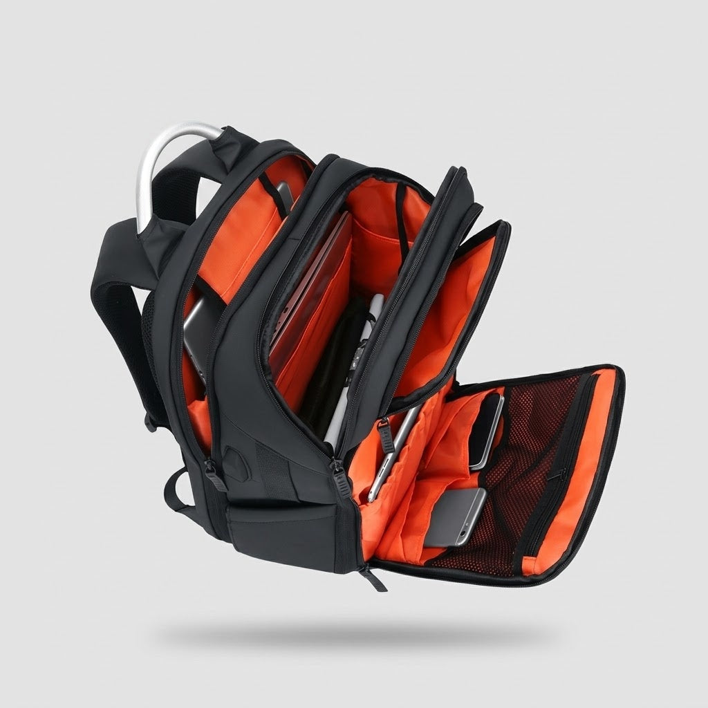 Grand Sac à Dos Imperméable - Sac Ordinateur 17,3 Pouces