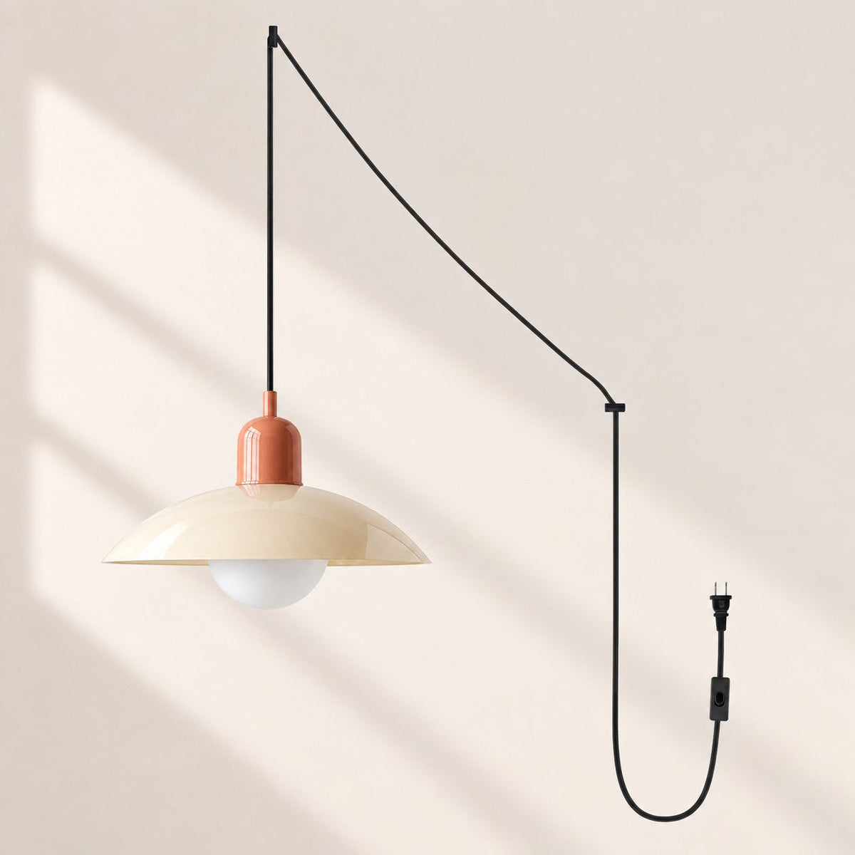 Suspension Bauhaus à Brancher Mid-Century