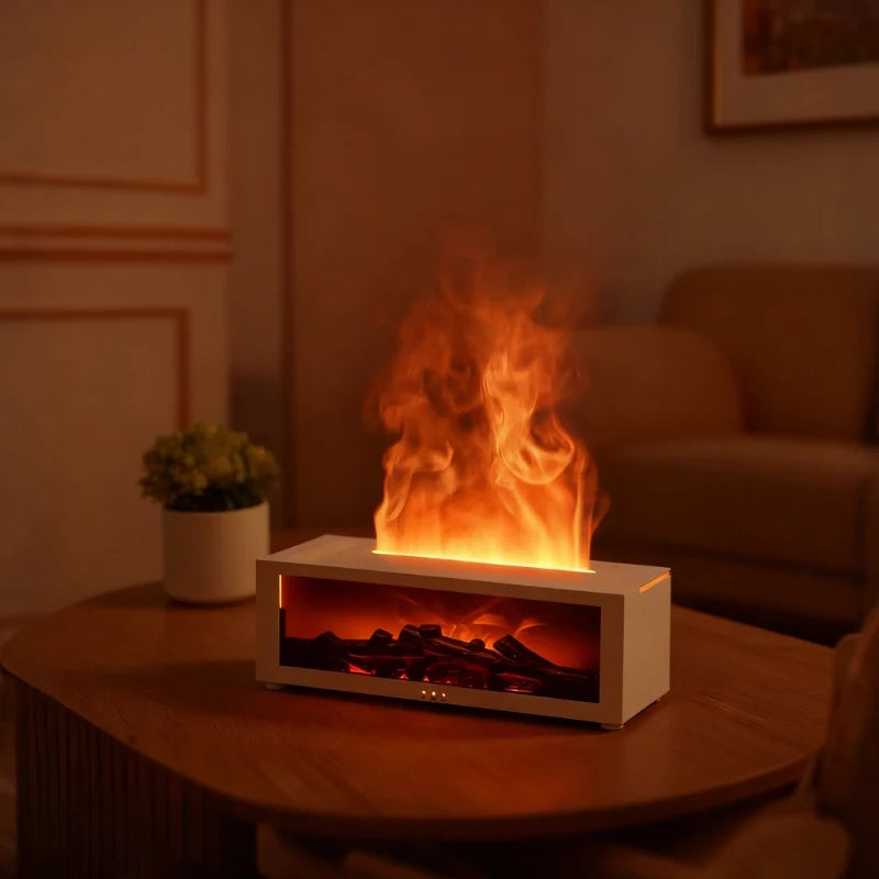 Humidificateur Flamme HearthGlow – Diffuseur Effet Feu Chaleureux