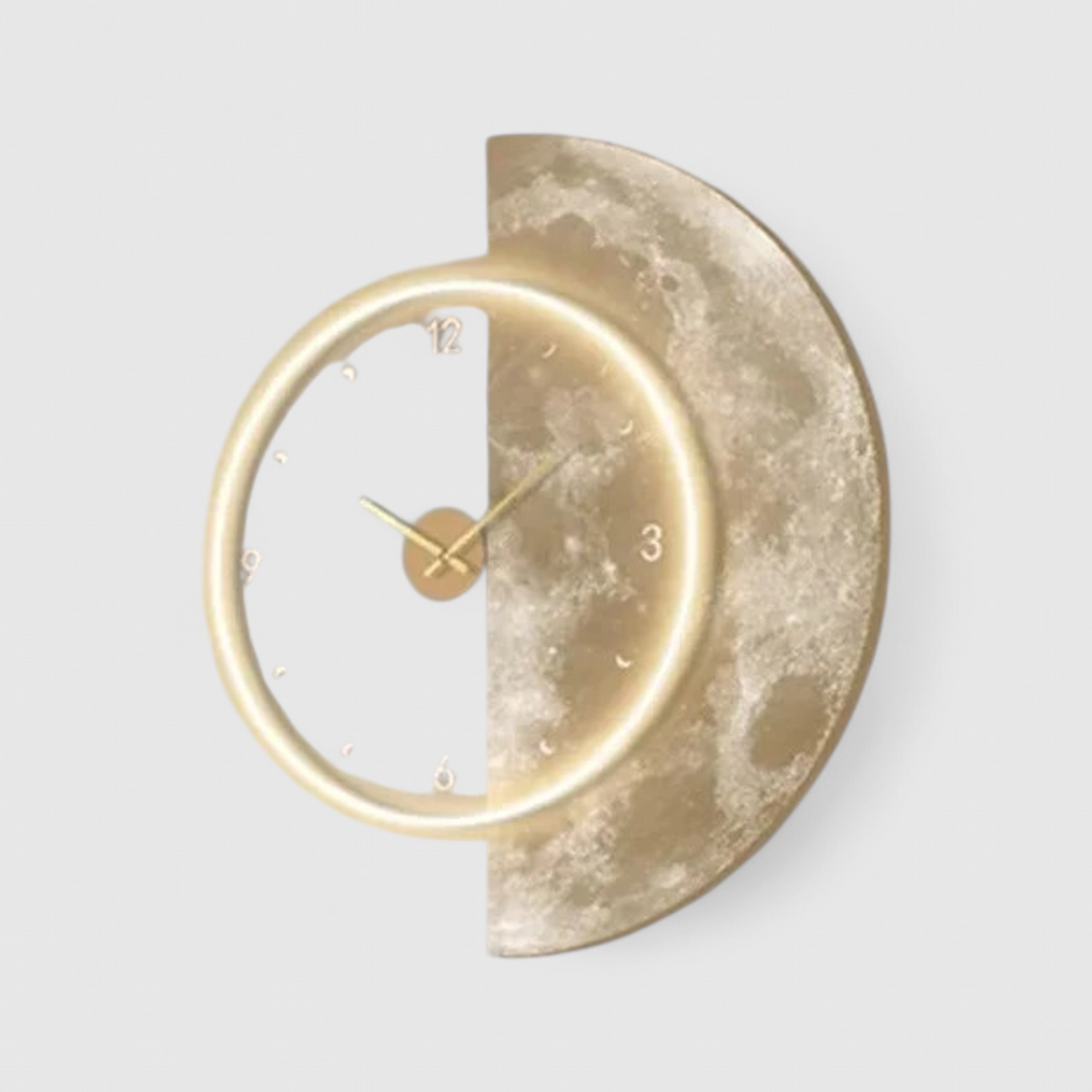 Horloge Murale Lune Lumineuse – Éclairage LED Doux et Design Céleste