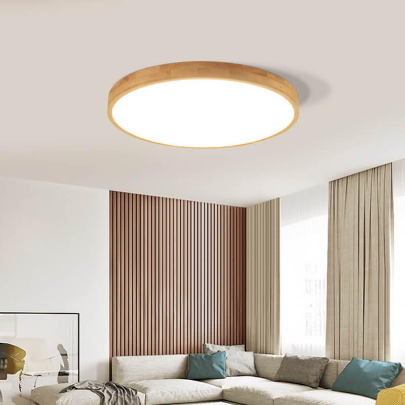 Plafonnier Encastré - Bois Massif Nordique LED