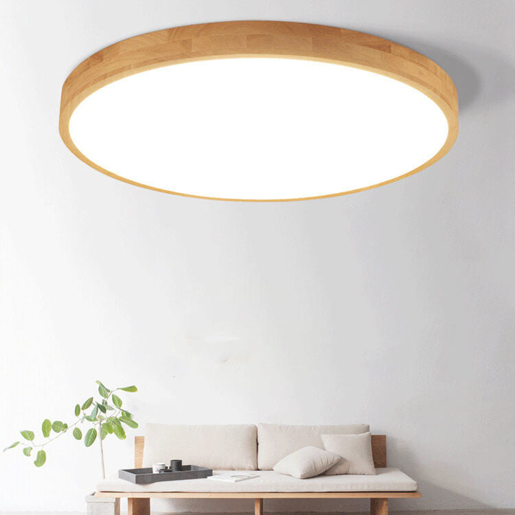 Plafonnier Encastré - Bois Massif Nordique LED