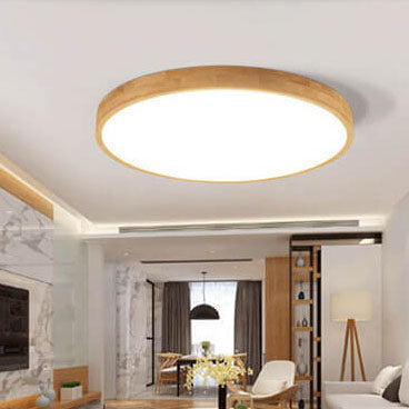 Plafonnier Encastré - Bois Massif Nordique LED
