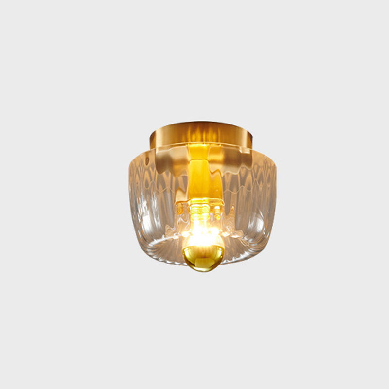 Plafonnier Verre Forme Soleil Double Usage Moderne