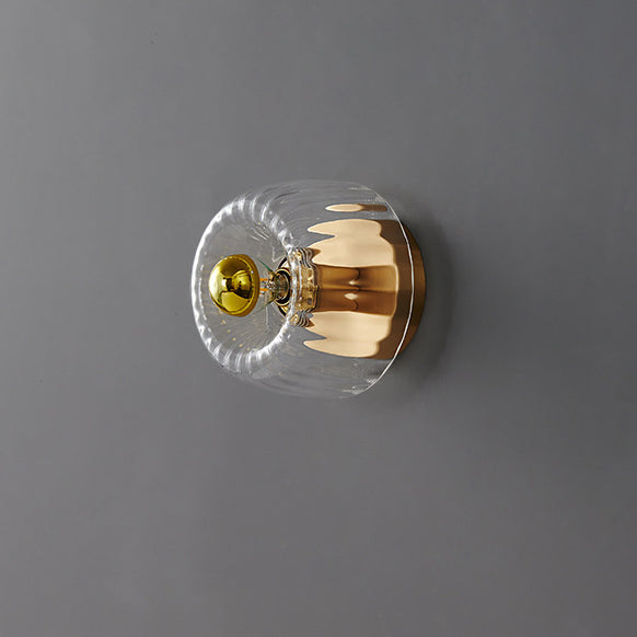 Plafonnier Verre Forme Soleil Double Usage Moderne