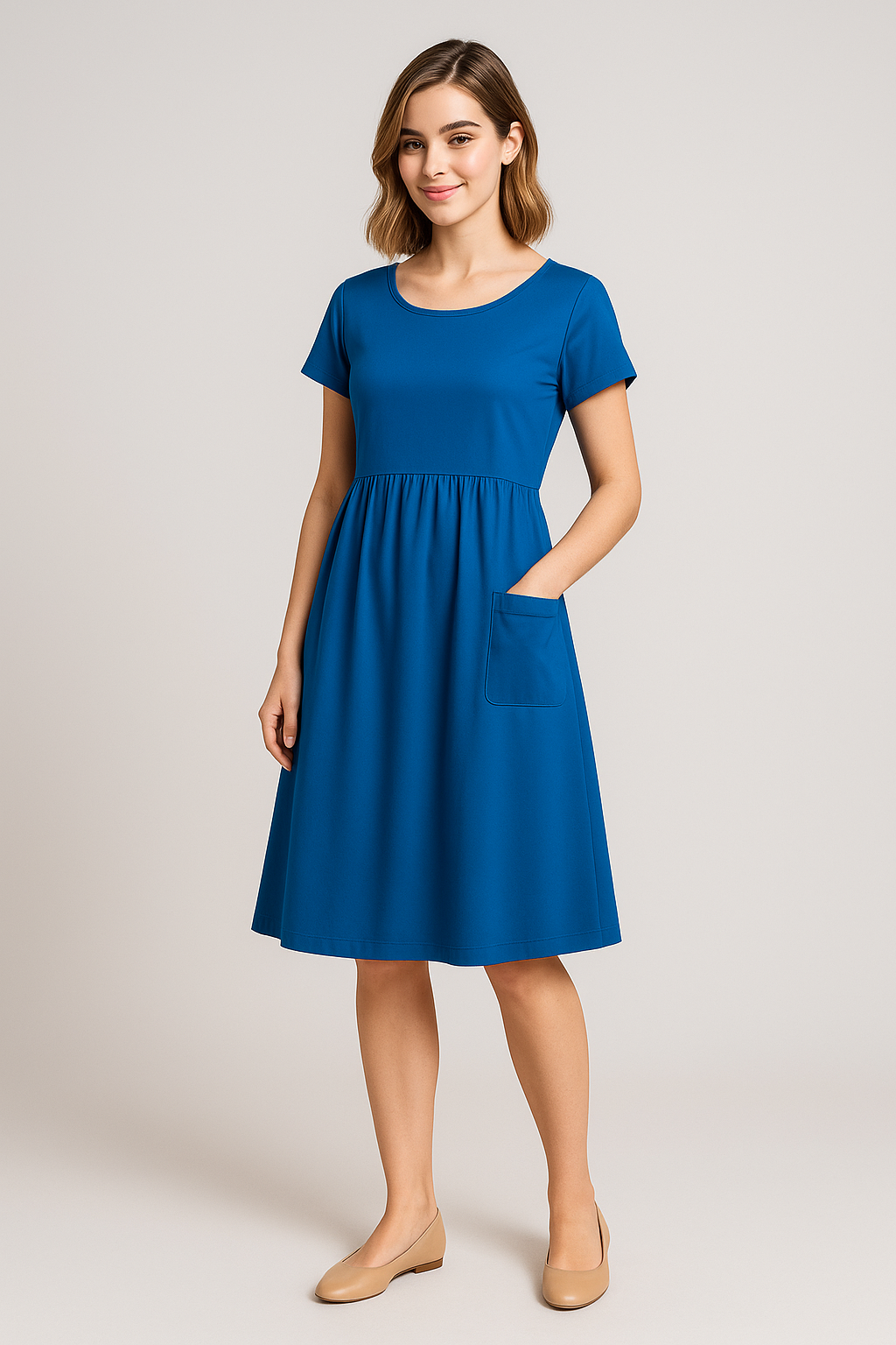 Robe d'été décontractée avec poches Femme