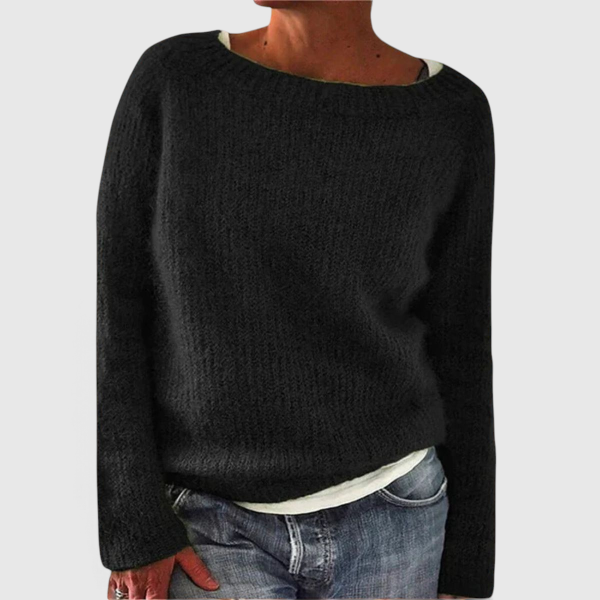 Pull en Maille Femme Coupe Décontractée - Pull Casual