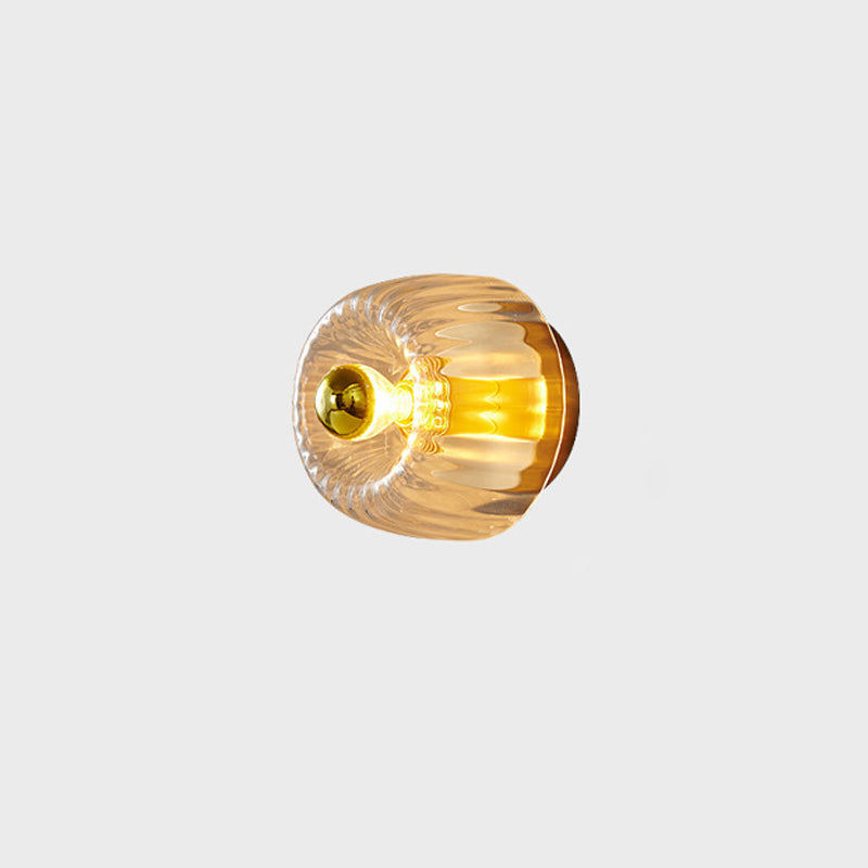 Plafonnier Verre Forme Soleil Double Usage Moderne