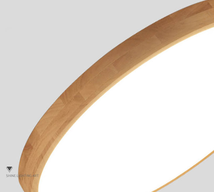 Plafonnier Encastré - Bois Massif Nordique LED