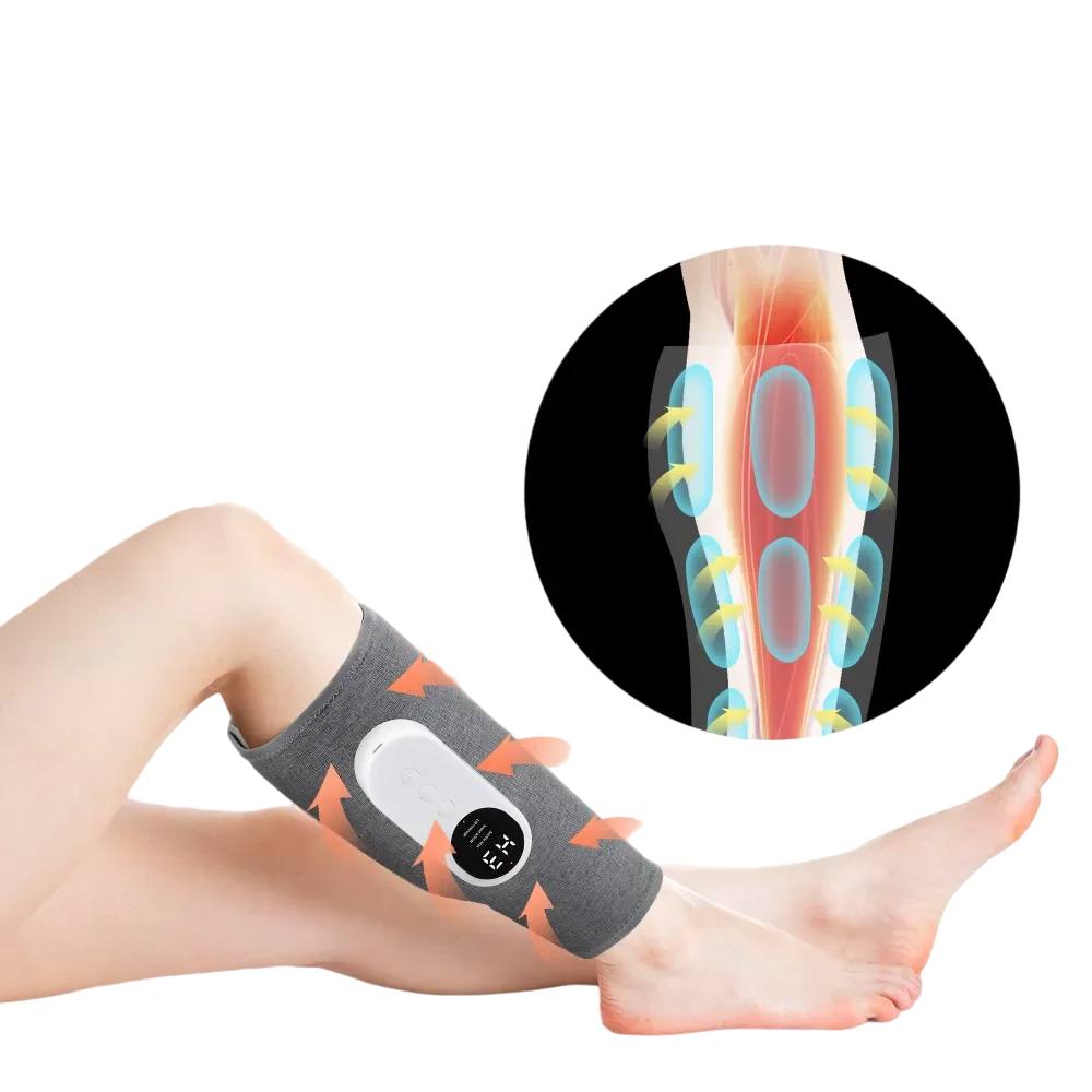 Masseur de Jambes Chauffant sans Fil à Compression d'Air