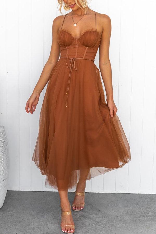 Elegantes langes Damenkleid aus Chiffon - Ideal für Abend, Ball,