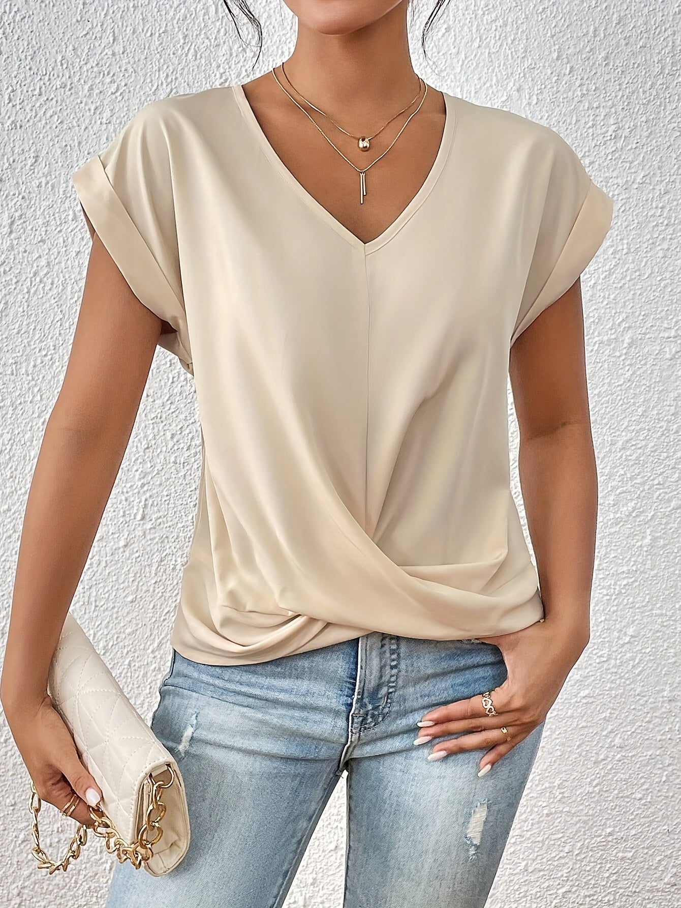 T-shirt femme col cœur - Léger, doux et polyvalent au quotidien - Seroa - vue 8