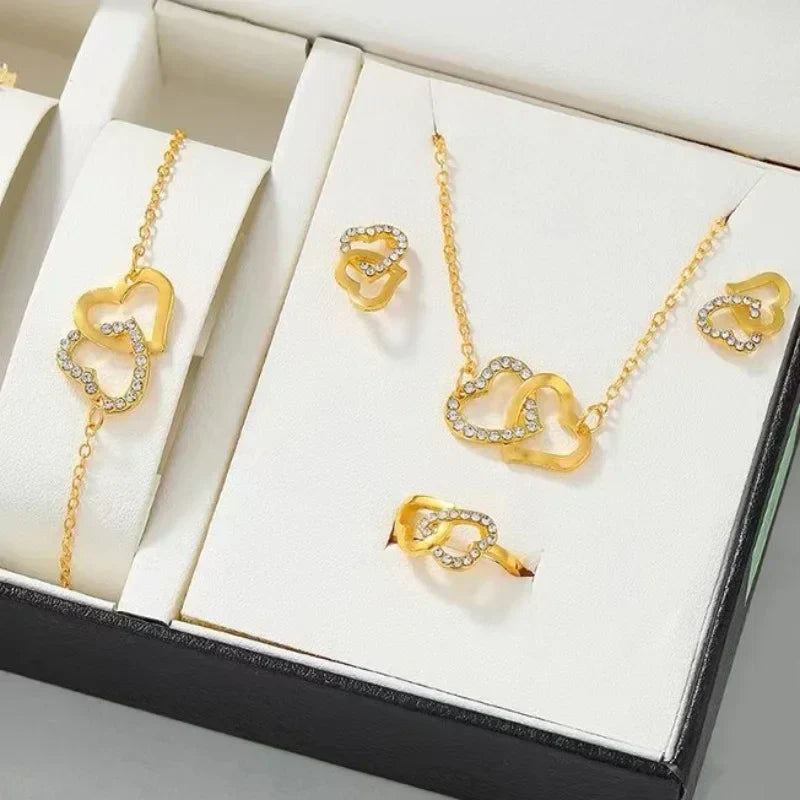 other : Emma | Ensemble de Bijoux Femme Argent Strass 5 Pièces in van Seroa