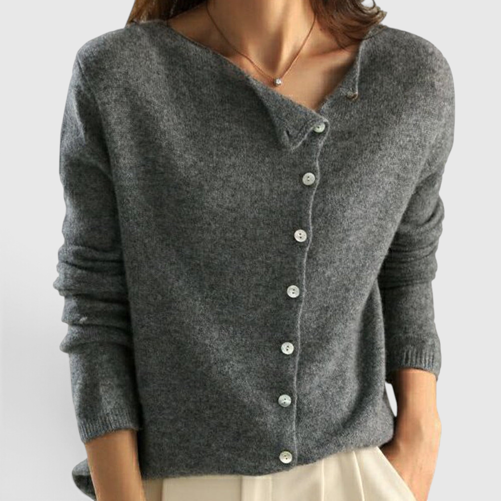 Cardigan Élégant en Laine pour Femme - Pièce de Superposition Légère