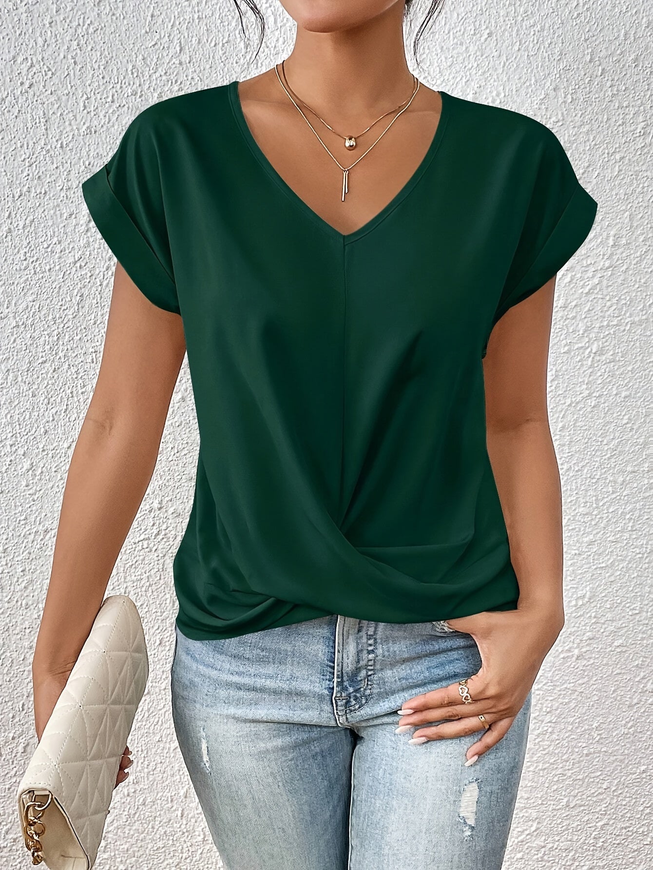 T-shirt femme col cœur - Léger, doux et polyvalent au quotidien - Seroa - vue 7