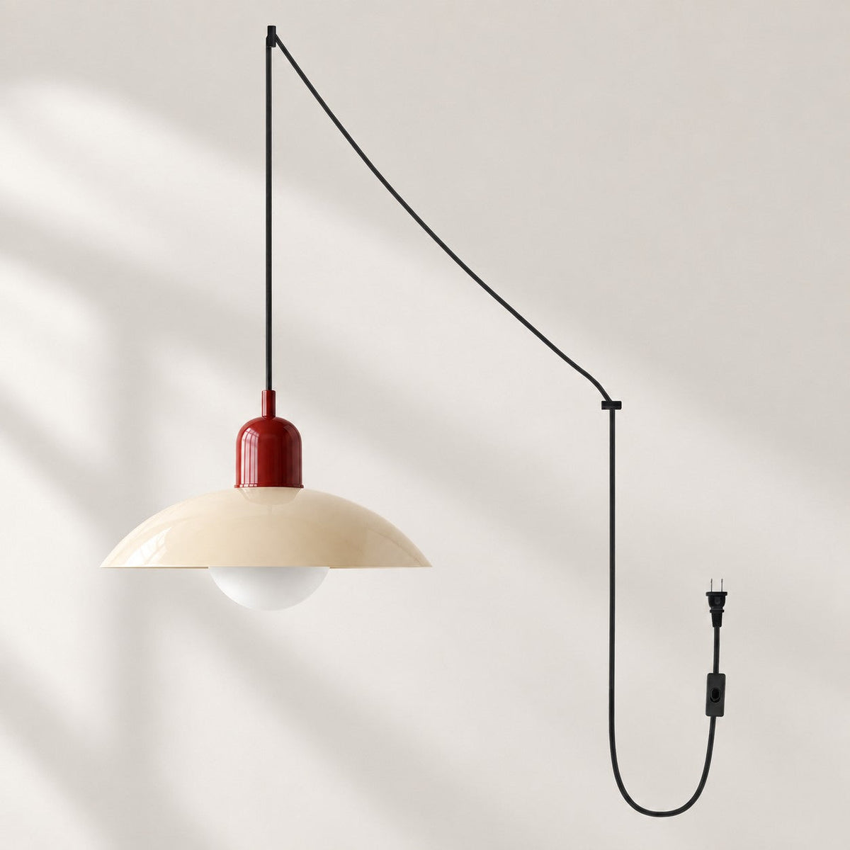 Suspension Bauhaus à Brancher Mid-Century