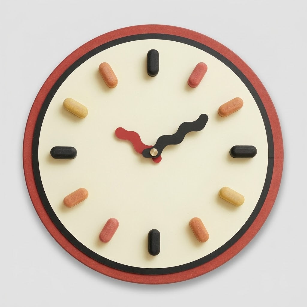 Horloge Murale Nordique 3D Mécanisme Silencieux