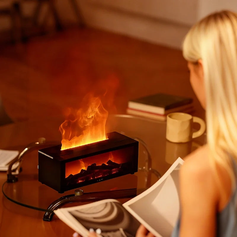 Humidificateur Flamme HearthGlow – Diffuseur Effet Feu Chaleureux