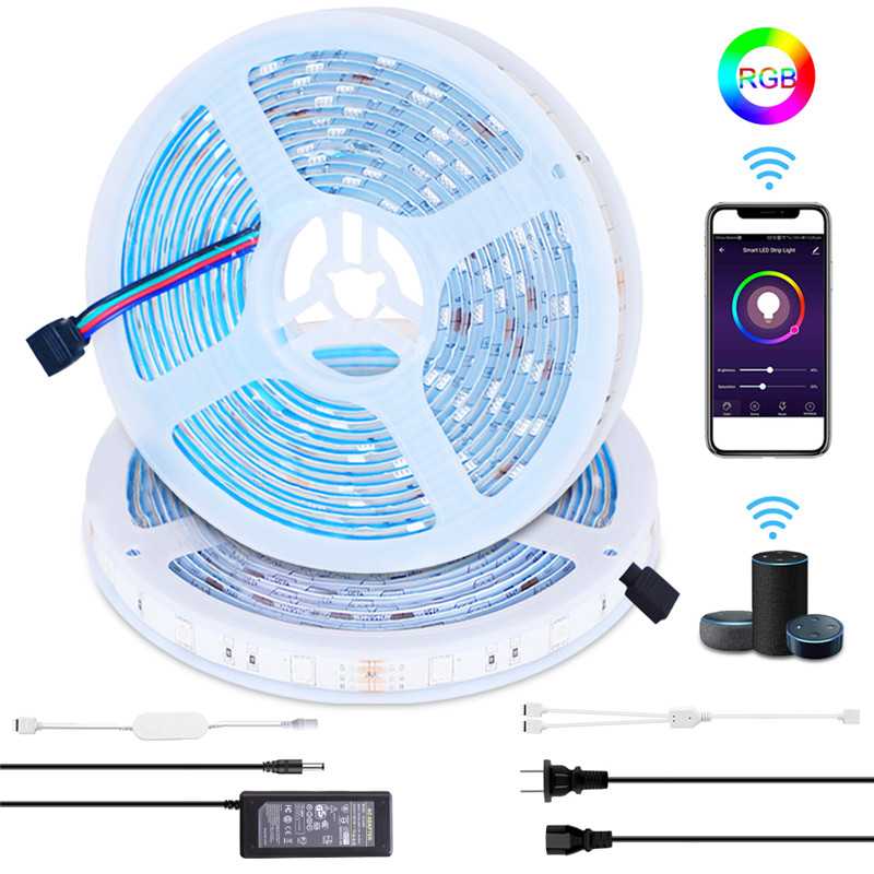 Bandeau LED RGB WiFi Intelligent – 10m Étanche