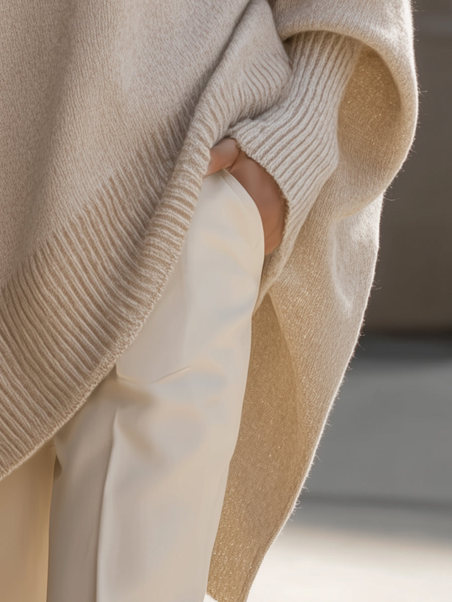 Mandy Stylish Effortless Elegance Oversized Poncho