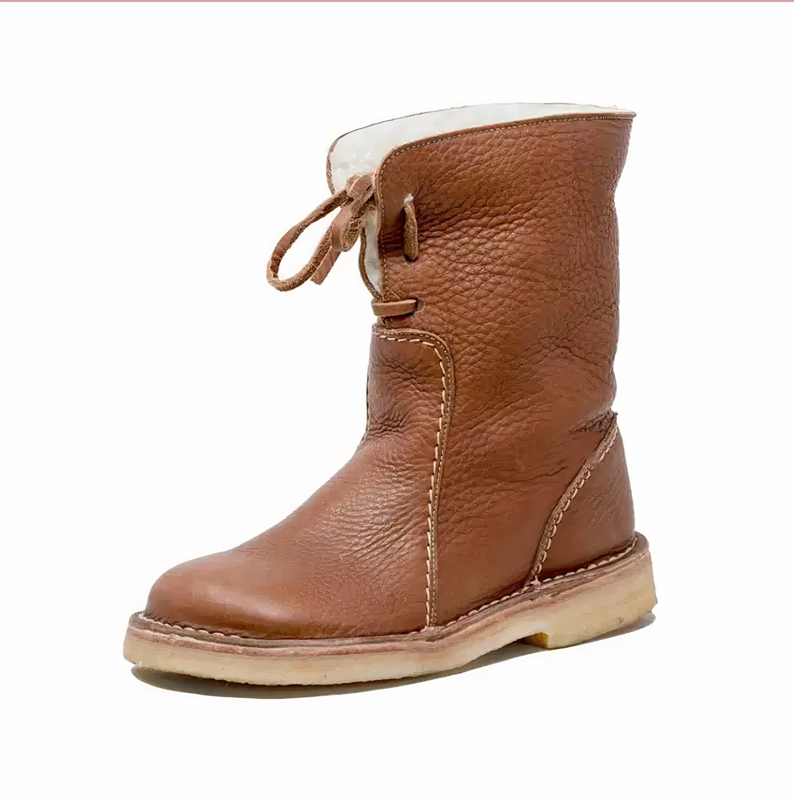 Chic Women's Casual Leather Mid-Calf Boots for Everyday Style and