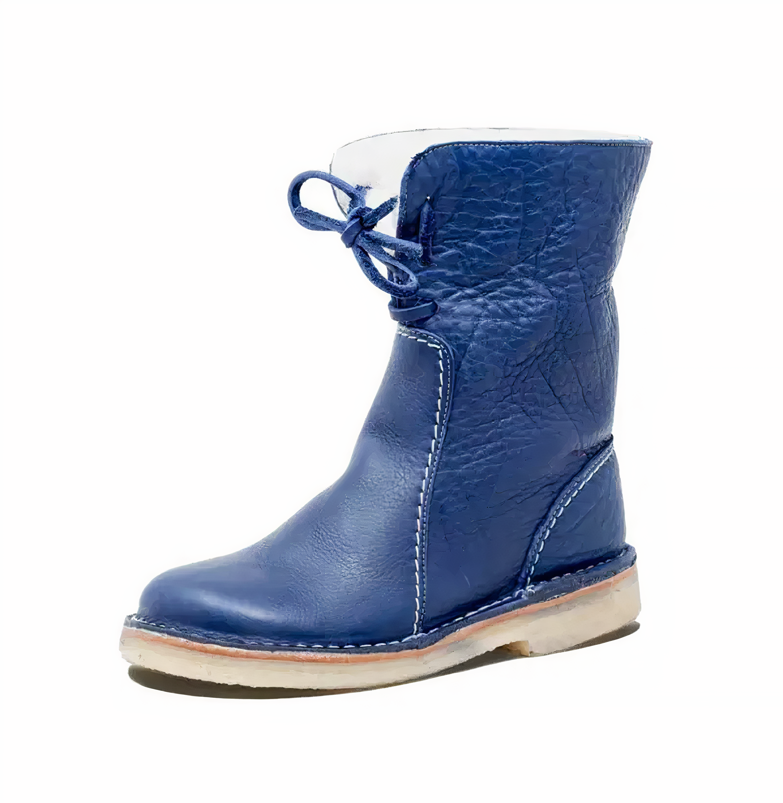 Chic Women's Casual Leather Mid-Calf Boots for Everyday Style and