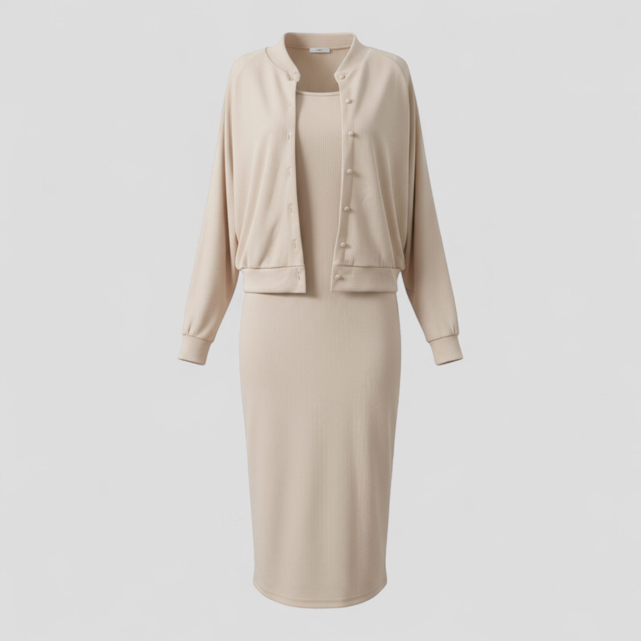 Ensemble Femme Midi Robe et Bomber Confort Look Sportif