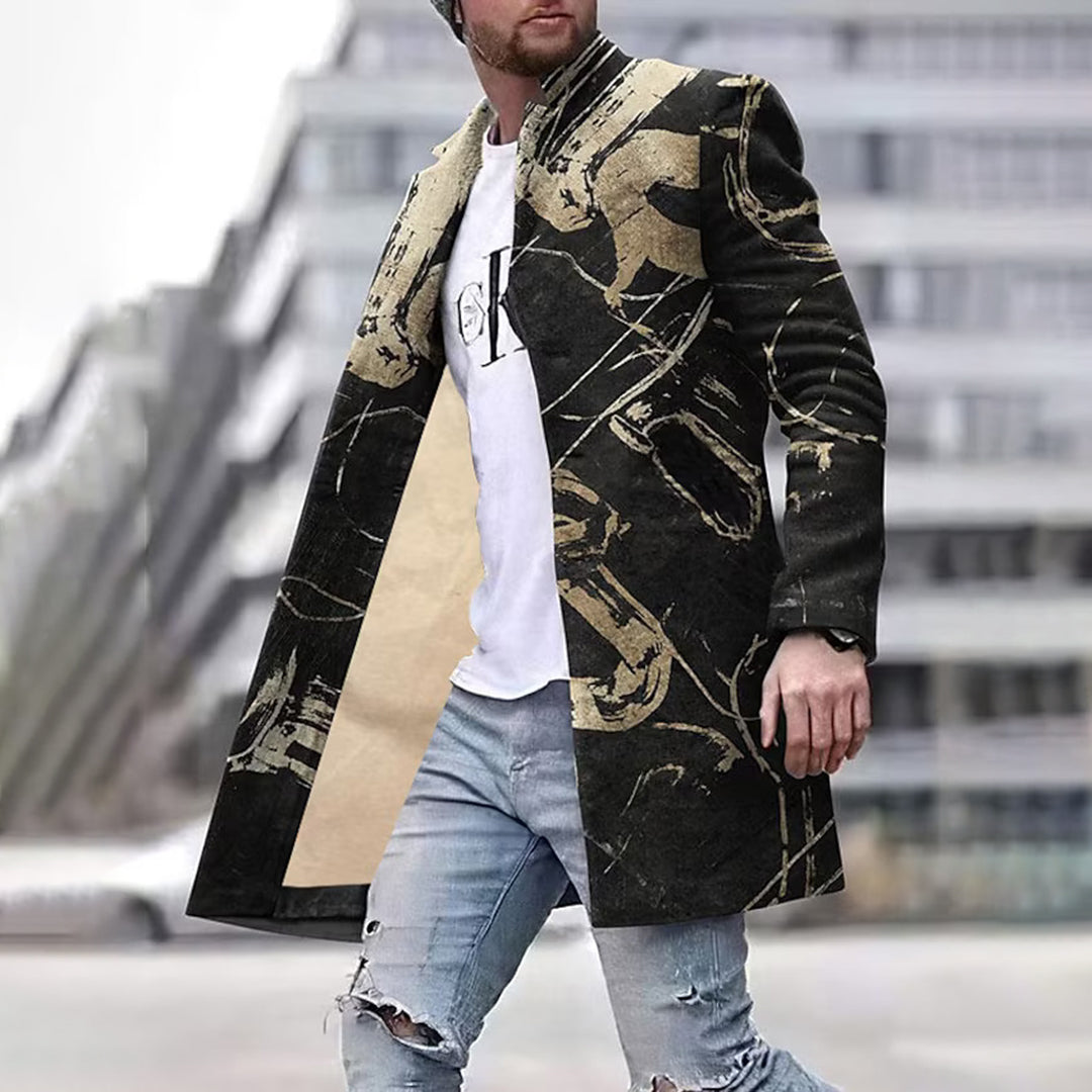Veste Fashion Homme - Motif Abstrait Unique, Laurent