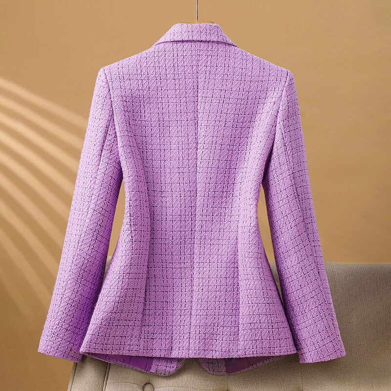 Blazer Chic en Tweed Bouclé Femme 2