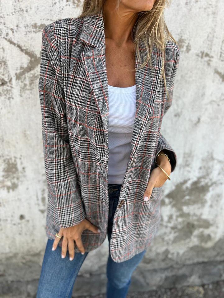Blazer Noir Femme Élégant Classique 4