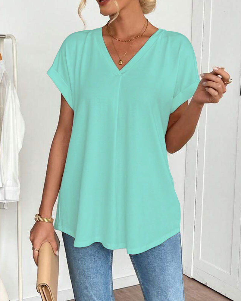 Blouse Femme Élégante Décontractée à Manches Doubles 9