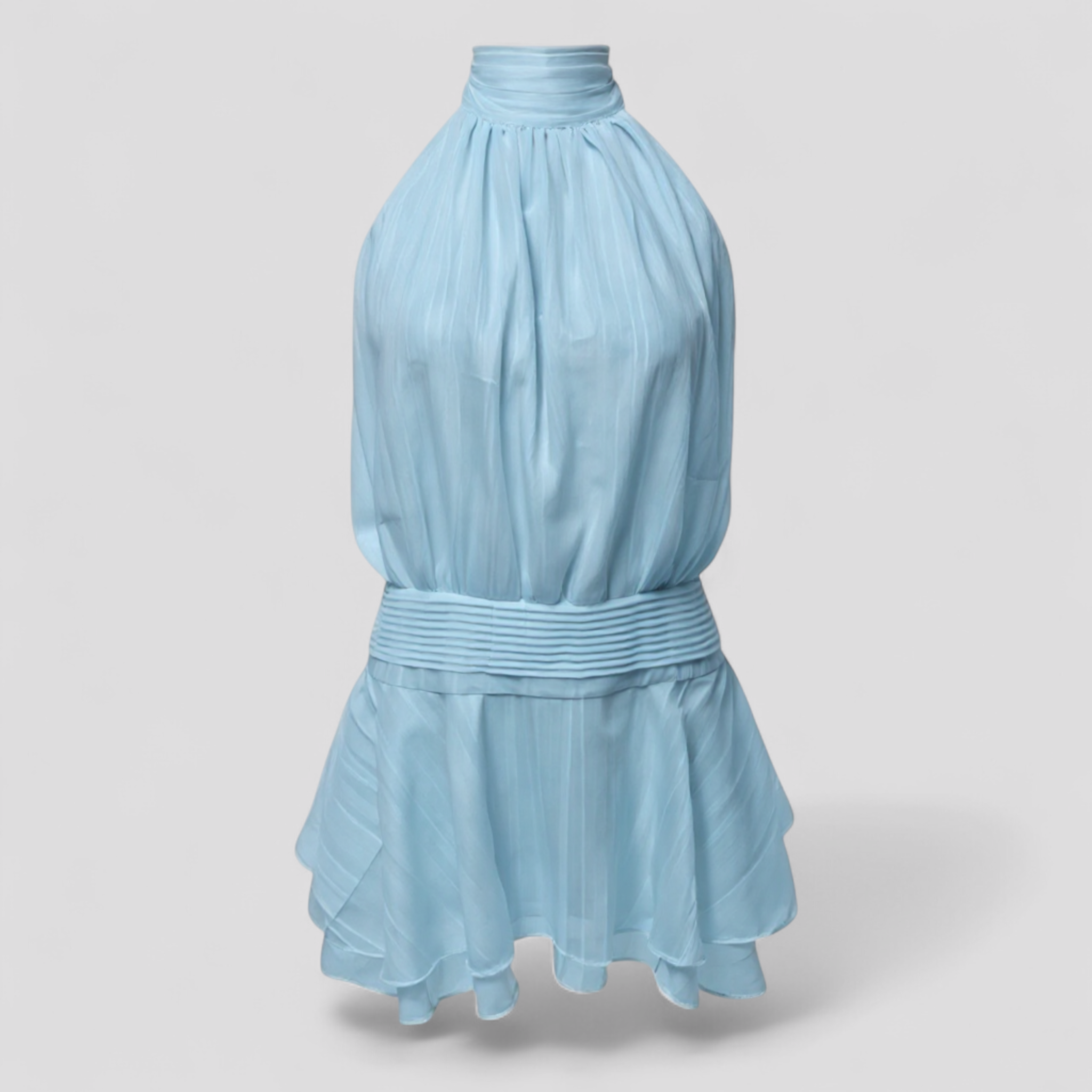 Robe Femme Mini en Chiffon Polyester Mode Féminine