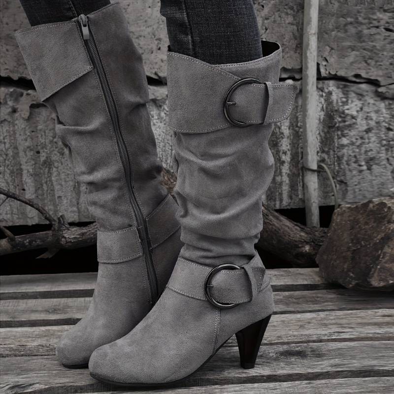 Bottes Femme Élégantes en Daim Confortables 6
