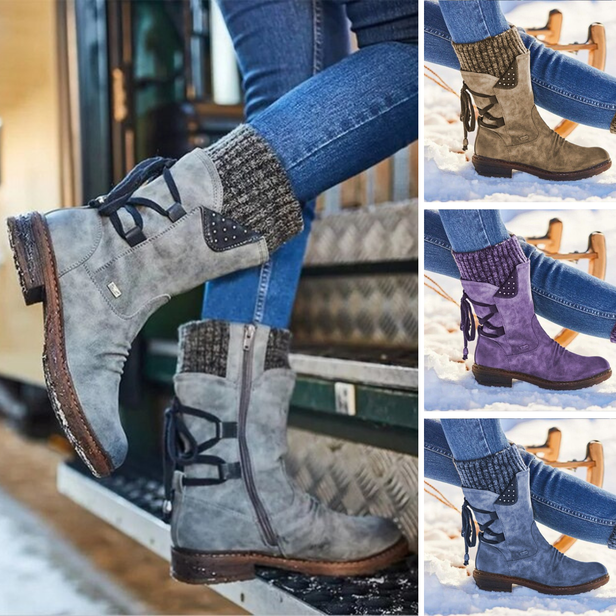 Bottes Hiver Femme Élégantes et Confortables 4