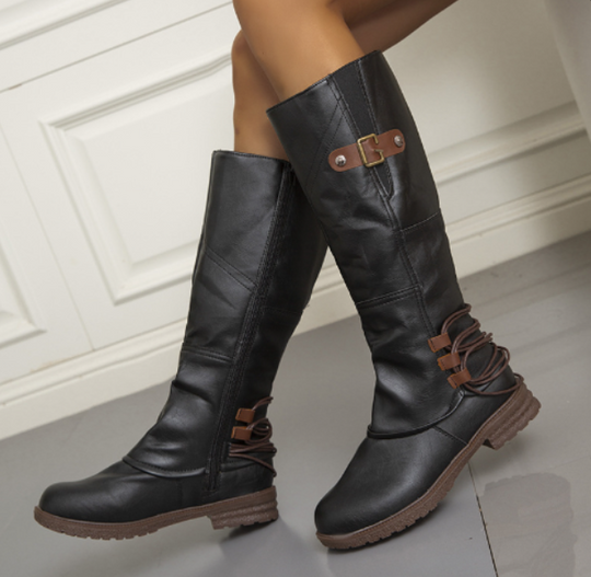 Bottes Noires Hiver Femme Élégantes 0
