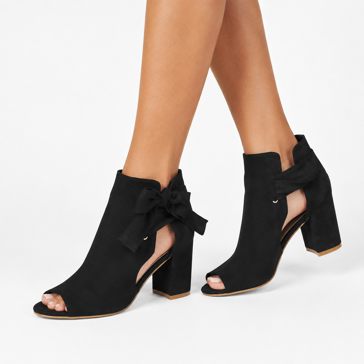 Bottines Femme Respirantes Ouvertes Tissu Léger Confortables