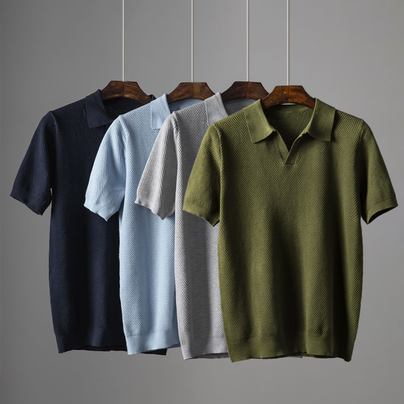 other : Lukas – Polo Homme Haut de Gamme en Maille Texturée in van Seroa