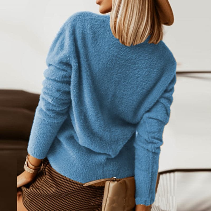 Cardigan Femme Élégant Col V Décontracté 6