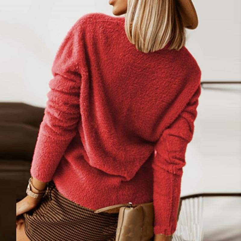 Cardigan Femme Élégant Col V Décontracté 8