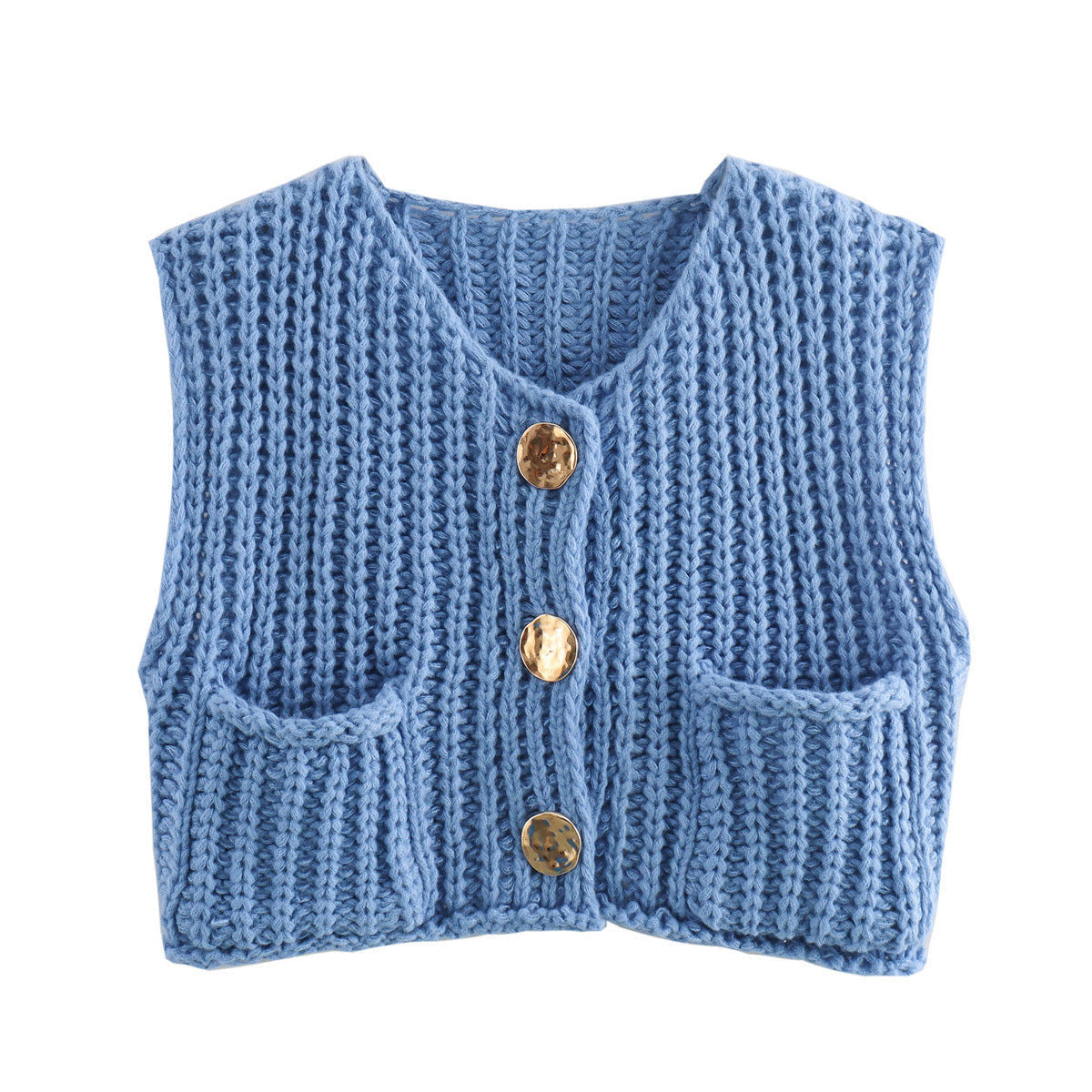 Cardigan Femme Élégant Sans Manches 13