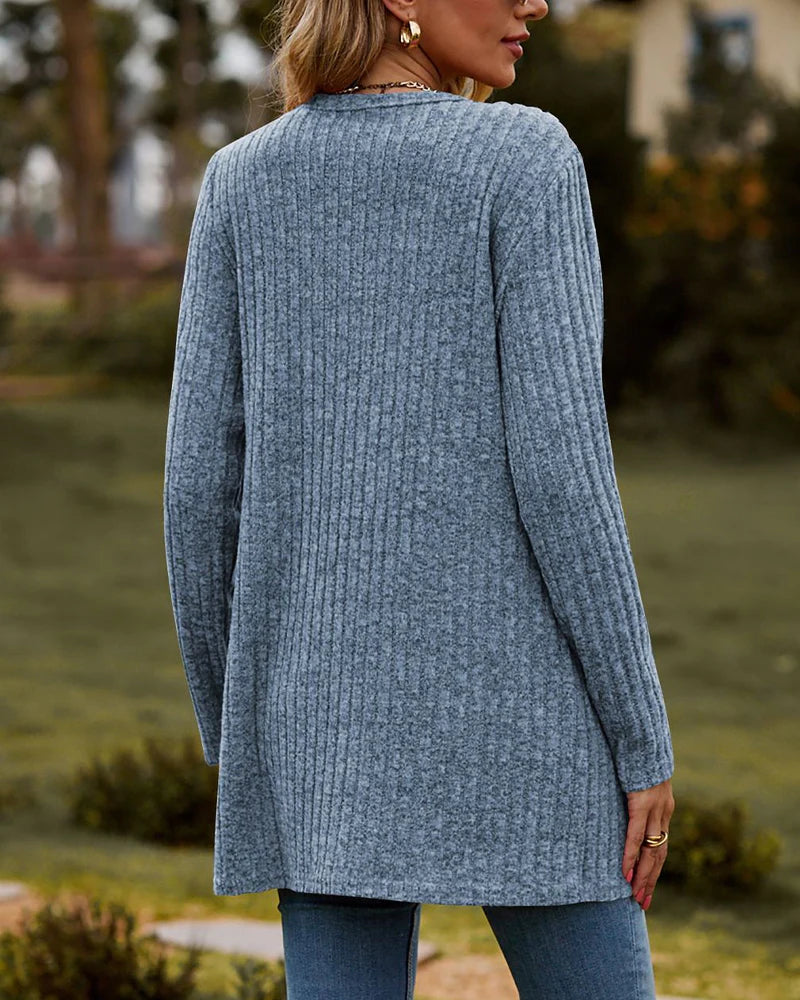 Cardigan Femme Élégant à Manches Longues 2
