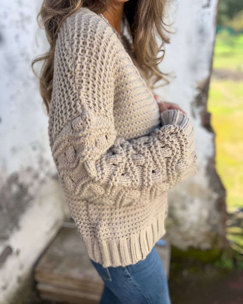 Cardigan Femme Élégant à Manches Longues 7