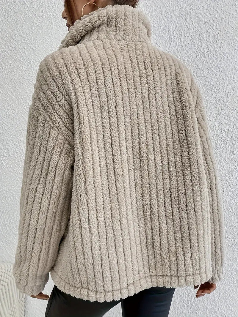 Cardigan Femme Élégant en Velours 3