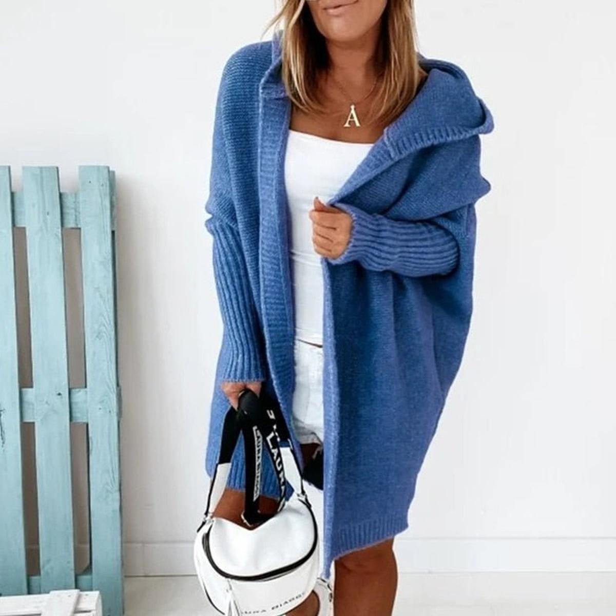 Cardigan Femme Surdimensionné à Capuche 9